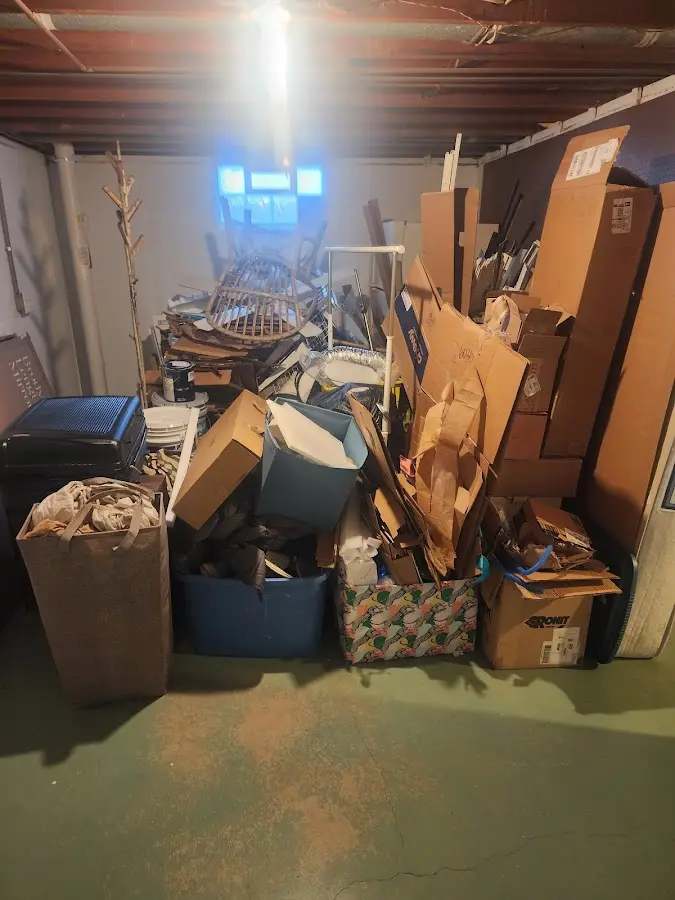 Roll-off dumpster container at job site for 20 Yard Dumpster Rental in Lower Saucon